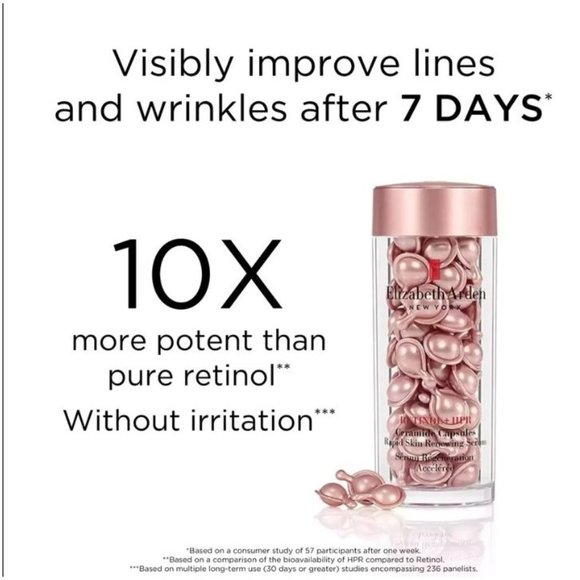 Elizabeth Arden Retinol Ceramide Capsules Rapid Skin Renewing Serum 17 Capsules - Picture 8 of 9